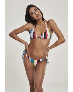 Dámske plavky // Urban Classics Ladies Stripe Bikini multicolor