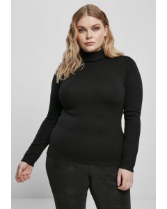 Dámsky rolák dlhý rukáv // Urban classics Ladies Basic Turtleneck Sweater black