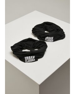 Pánsky šál // Urban classics Logo Tube Scarf 2-Pack black