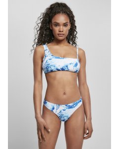 Dámske plavky // Urban classics  Ladies Asymmetric Tank Top Bikini ocean white