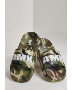Šľapky // AMK Soldier Slides green camo