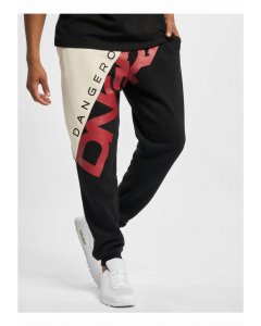 Dangerous DNGRS / Pivot Sweatpants black/offwhite/red