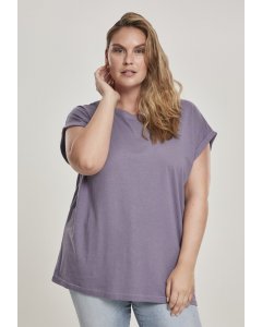 Dámske tričko krátky rukáv // Urban Classics Ladies Extended Shoulder Tee dustypurple