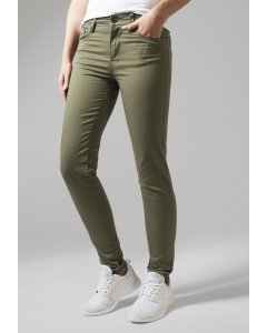Urban Classics / Ladies Skinny Pants olive