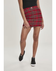 Dámska sukňa // Urban Classics Ladies Short Checker Skirt red/blk