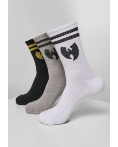 Ponožky // Wu-wear Socks 3-Pack wht/gry/blk