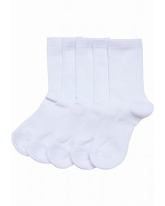 Ponožky // Urban Classics / Sport Socks Kids 5-Pack white