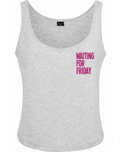 Dámsky top // Mister Tee / Ladies Waiting For Friday Box Tank heather grey