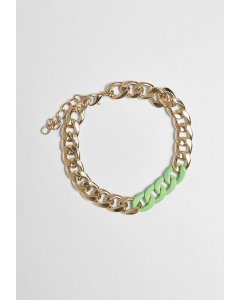 Urban Classics / Colored Basic Bracelet gold/neongreen