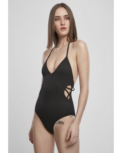 Dámske plavky // Urban classics Ladies Rib Swimsuit black