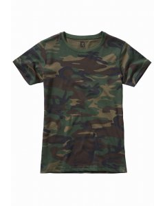Dámske tričko krátky rukáv // Brandit Ladies T-Shirt woodland
