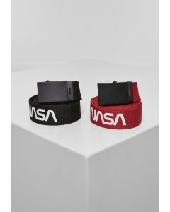 Pánsky opasok // Mister tee NASA Belt Pack extra long black red