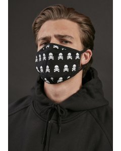 Mister tee Skull Face Mask 2-Pack black white