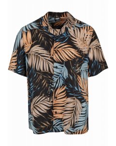 Pánska košeľa // Urban Classics / Viscose AOP Resort Shirt palmfront