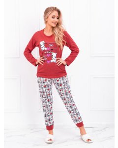 Women's pyjamas ULR174 - red