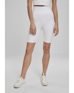 Dámske šortky // Urban classics Ladies High Waist Cycle Shorts white