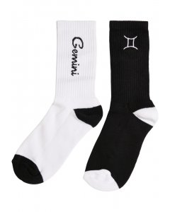 Urban Classics / Zodiac Socks 2-Pack black/white gemini