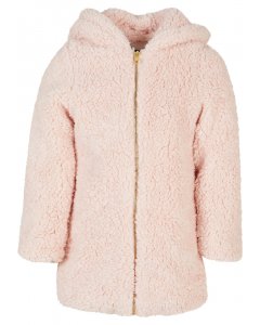 Detská bunda // Urban Classics / Girls Sherpa Jacket pink