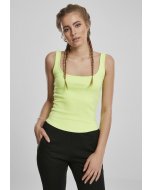 Dámsky top // Urban classics Ladies Wide Neck Top electriclime