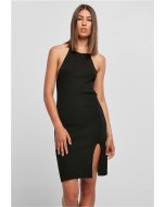 Urban Classics / Ladies Rib Knit Neckholder Dress black