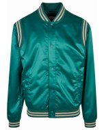 Pánska bunda // Urban classics Satin College Jacket green