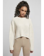 Dámsky pulóver // Urban classics Ladies Wide Oversize Sweater whitesand