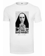 Pánske tričko krátky rukáv // Mister Tee / Bad Habit Tee white