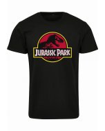 Pánske tričko krátky rukáv // Merchcode Merchcode Jurassic Park Logo Tee black