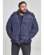 Pánska zimná bunda // Urban Classics Hooded Puffer Jacket navy