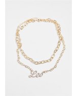 Náhrdelník // Urban Classics Diamond Zodiac Golden Necklace leo