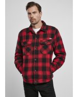 Pánska bunda // Brandit Lumberjacket red black
