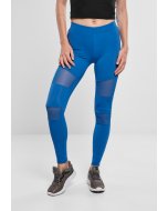 Dámske legíny // Urban classics  Ladies Tech Mesh Leggings sporty blue