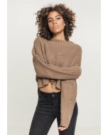 Dámsky sveter // Urban Classics Ladies Wide Oversize Sweater taupe