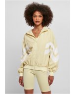 Dámska bunda // Urban Classics Ladies Crinkle Batwing Jacket softyellow/white