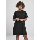Dámske šaty // Urban classics Ladies Boxy Lace Hem Tee Dress black