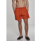 Pánske plavky // Urban classics Block Swim Shorts rust orange