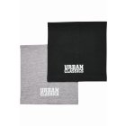 Urban Classics / Logo Tube Scarf Kids 2-Pack black/heathergrey