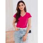Women's plain t-shirt SLR002 - pink