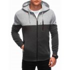 Men's zip-up sweatshirt B1612 - dark grey