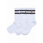 Urban Classics / Christmas Sporty Socks Kids 3-Pack white/black