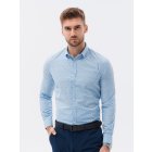 Men's shirt with long sleeves - V3 light blue K634