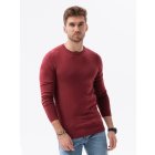 Men's sweater E177 - dark red