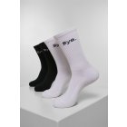 Ponožky // Mister tee HI Bye Socks Pack black white