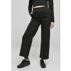Urban classics  Ladies Straight Pin Tuck Sweat Pants black