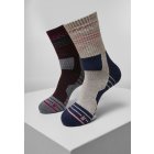 Ponožky // Urban classics Hiking Performance Socks 2-Pack blue/grey