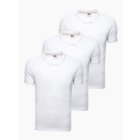 Pánske tričko krátky rukáv // polo - white 3-pack Z28 V9