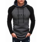 Men's hoodie B1548 - dark grey