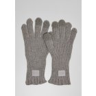 Urban classics Knitted Wool Mix Smart Gloves heathergrey