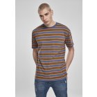 Pánske tričko krátky rukáv // Urban classics Yarn Dyed Oversized Board Stripe Tee summerolive/vintageblue