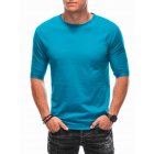 Men's plain t-shirt S1896 - turquoise